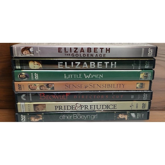 7 Dvd's Elizabeth-Pride & Prejudice-Little Women-Beowulf - All Listed - Picture 1 of 7